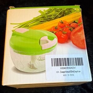 Manual Food Processor Vegetable Chopper, Portable Hand Pull String